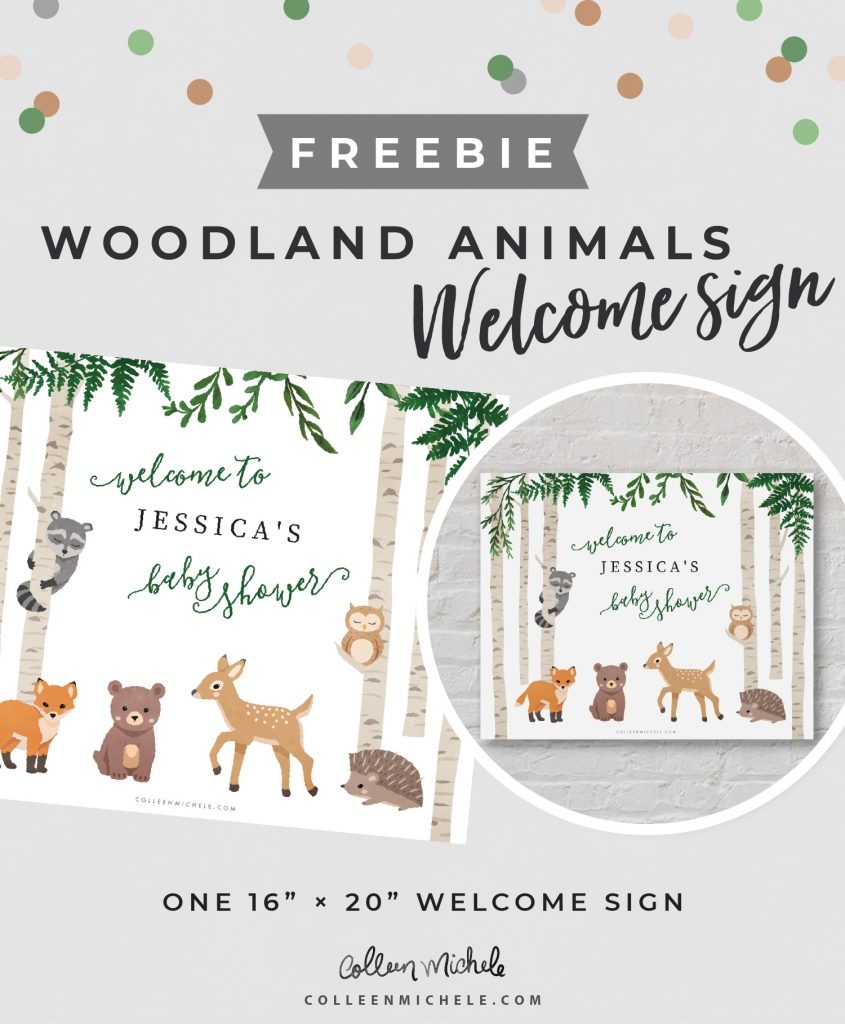 The CUTEST Woodland Baby Shower Ideas Colleen Michele