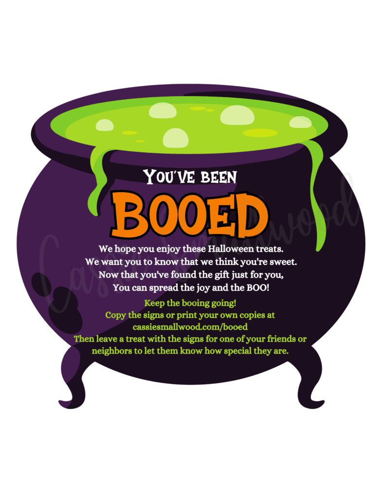 YouVe Been Booed Poem Printable