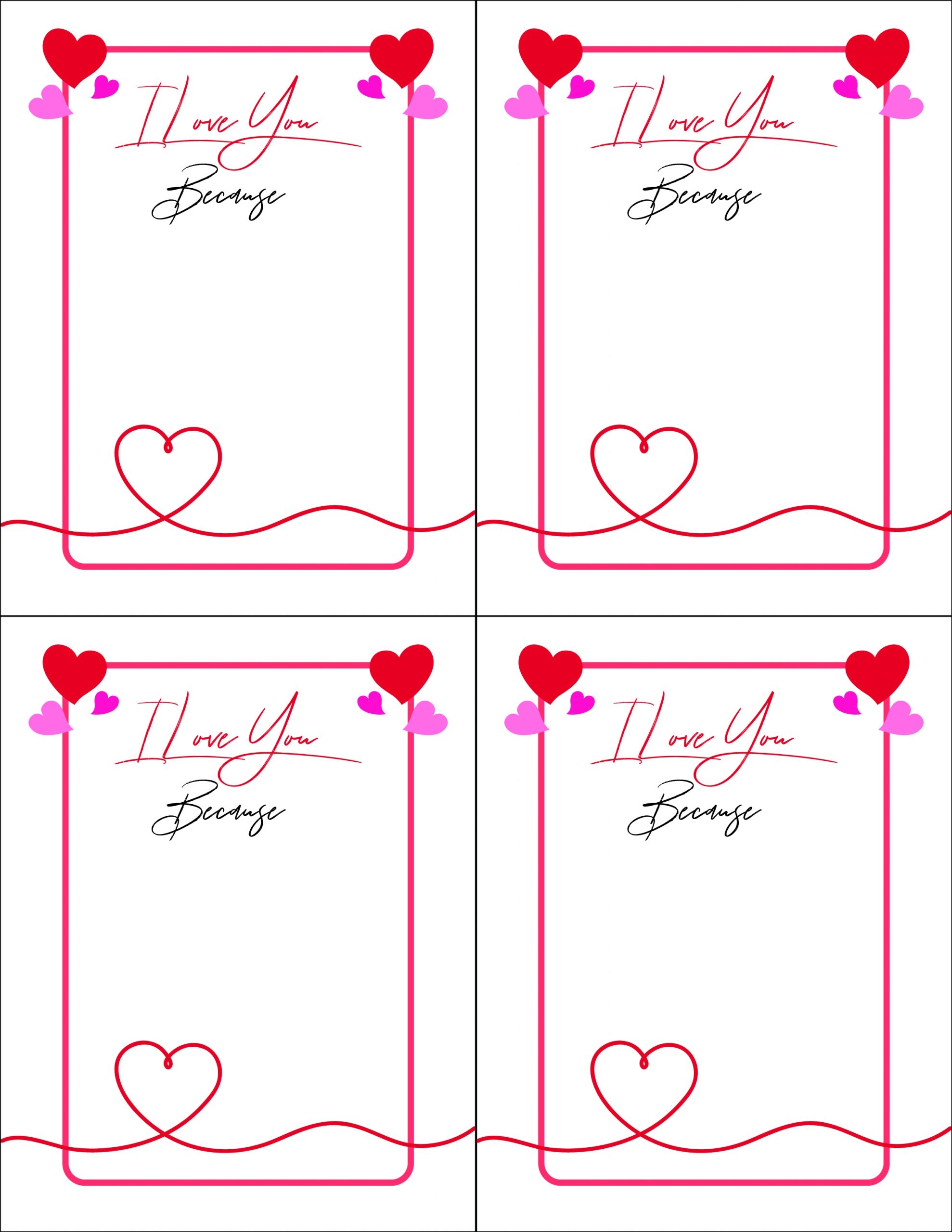 The I Love You Because Family Tradition Free Printable 24 7 Moms
