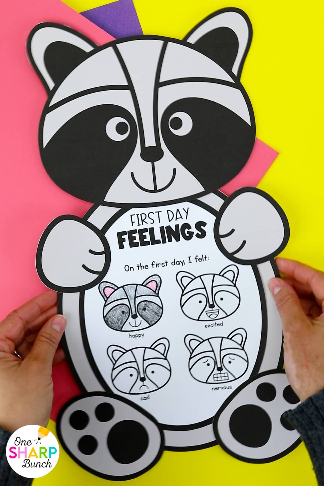 The Kissing Hand Craft For Kindergarten To Graph First Day Feelings One Sharp Bunch