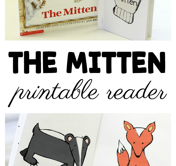 The Mitten Printable Emergent Reader For Preschool And Kindergarten Fun A Day