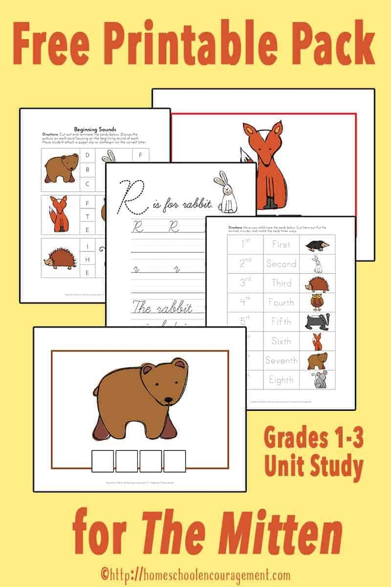 The Mitten Unit Study And Printable