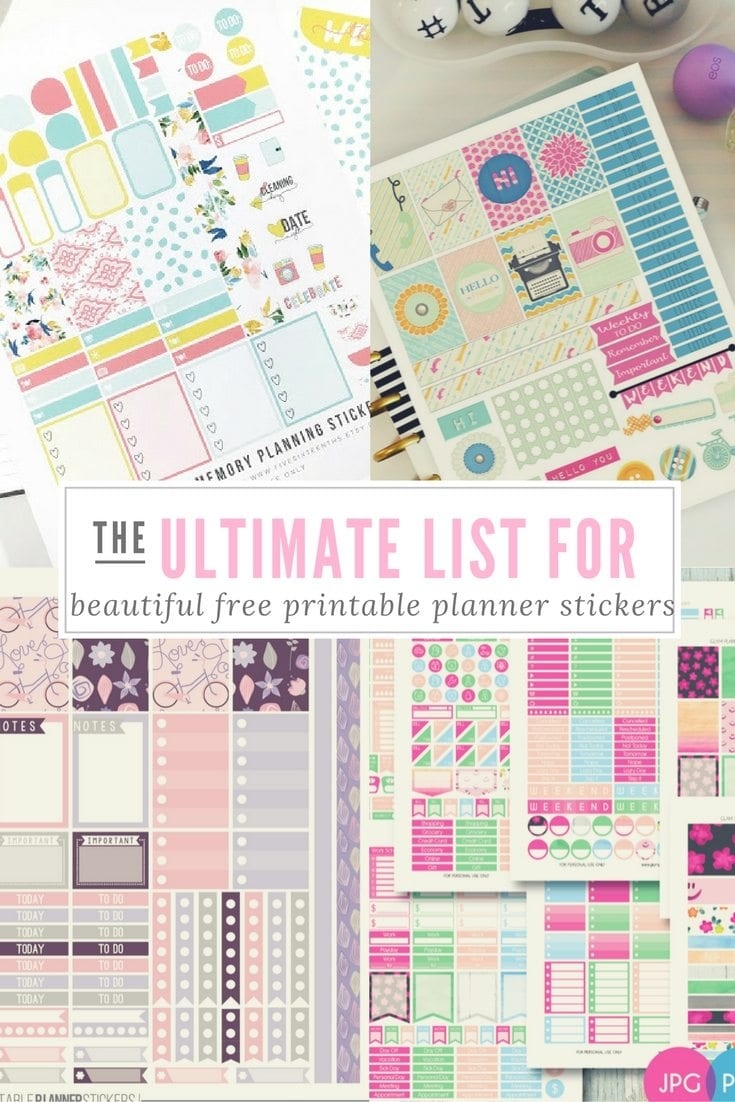 Free Printable Stickers For Planners