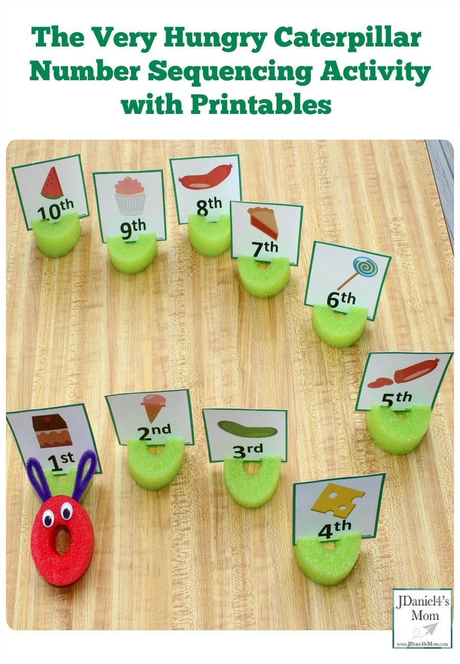 The Very Hungry Caterpillar Number Sequencing Activities With Printables