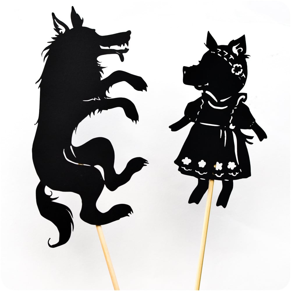 Three Little Pigs Shadow Puppet Printables Adventure In A Box