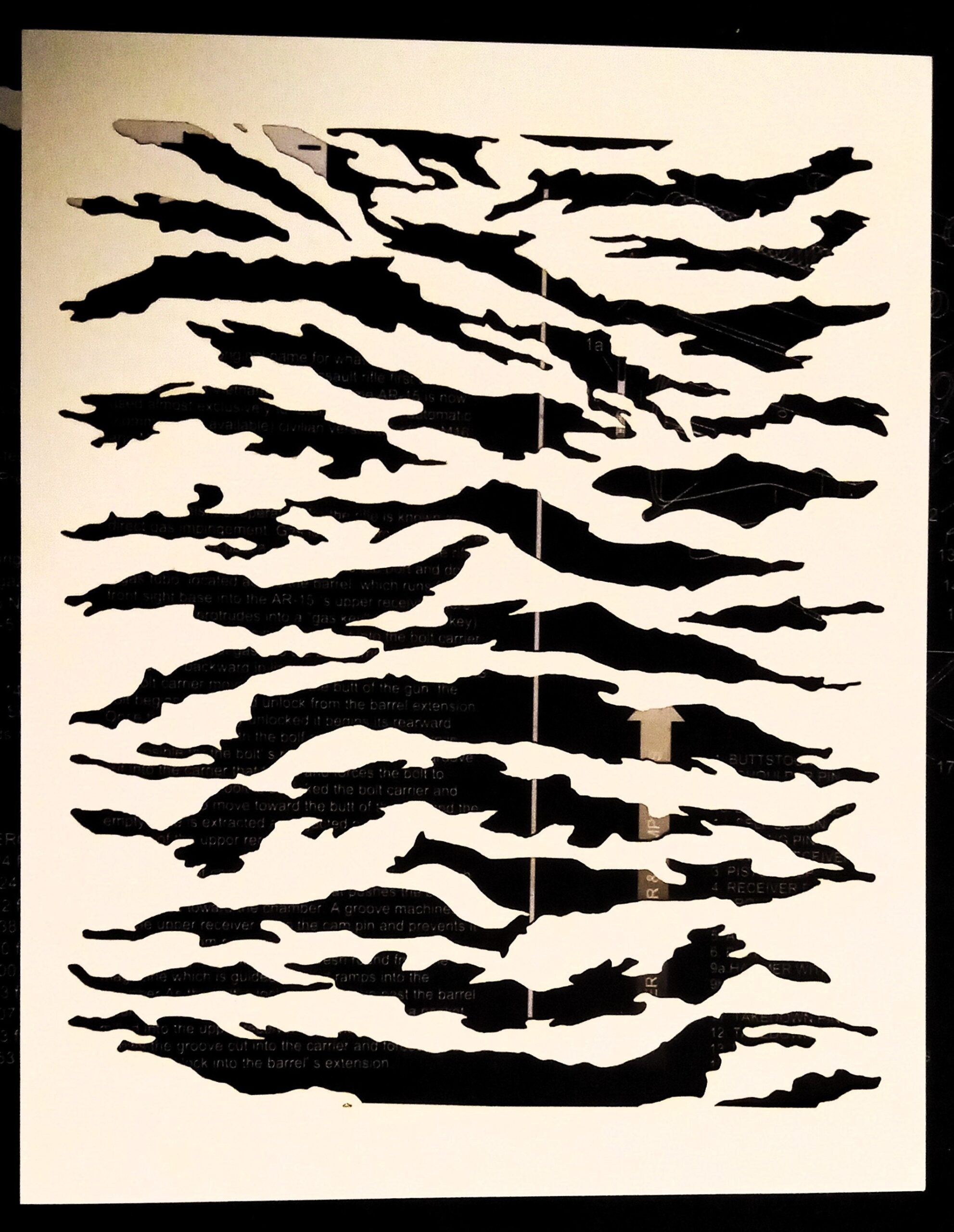 Tiger Stripe Camouflage Stencil Collection Etsy
