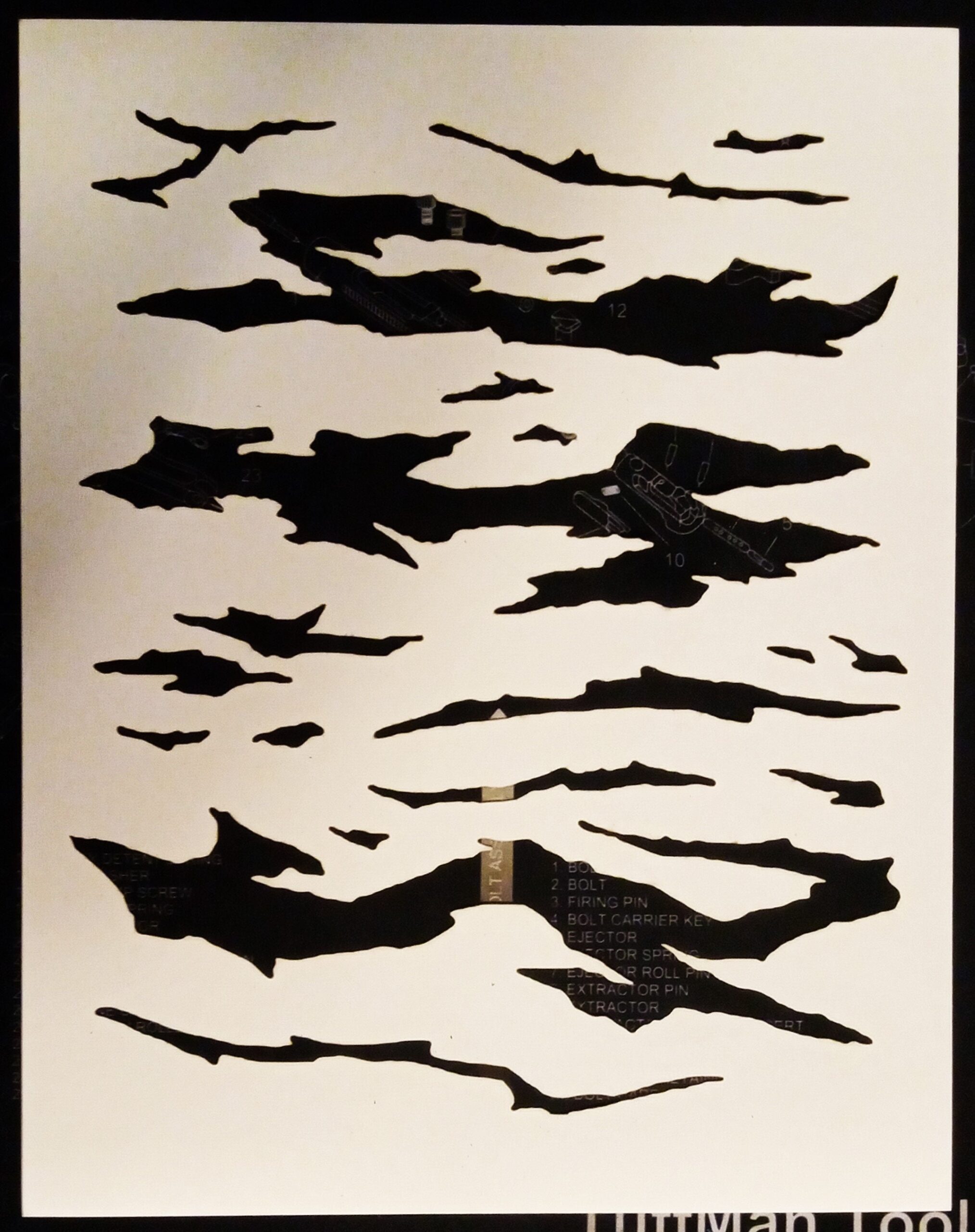 Tiger Stripe Camouflage Stencil Collection Etsy