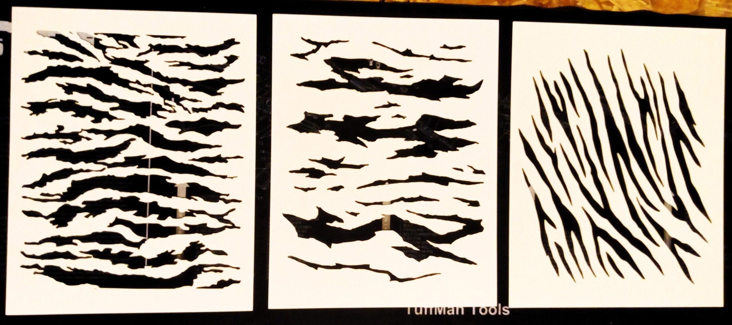 Tiger Stripe Camouflage Stencil Collection Etsy