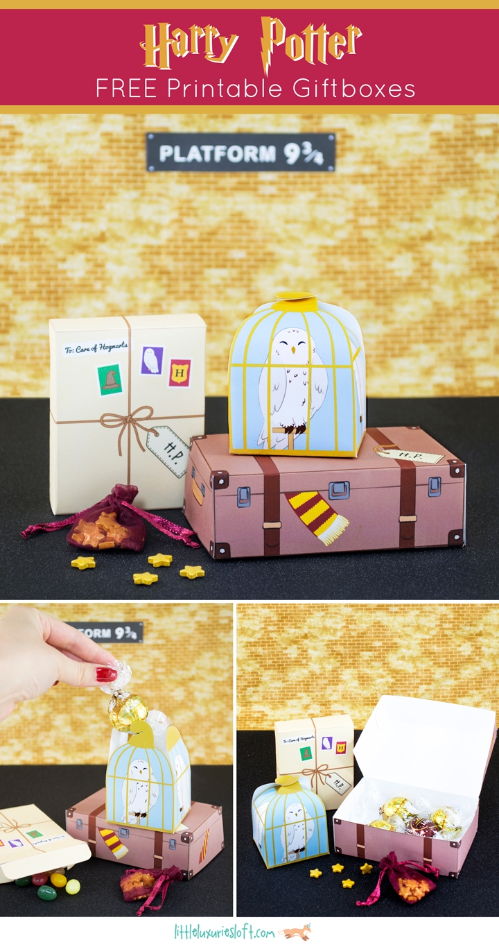 To Hogwarts We Will Go Harry Potter Inspired Printable Treat Boxes Little Luxuries Loft