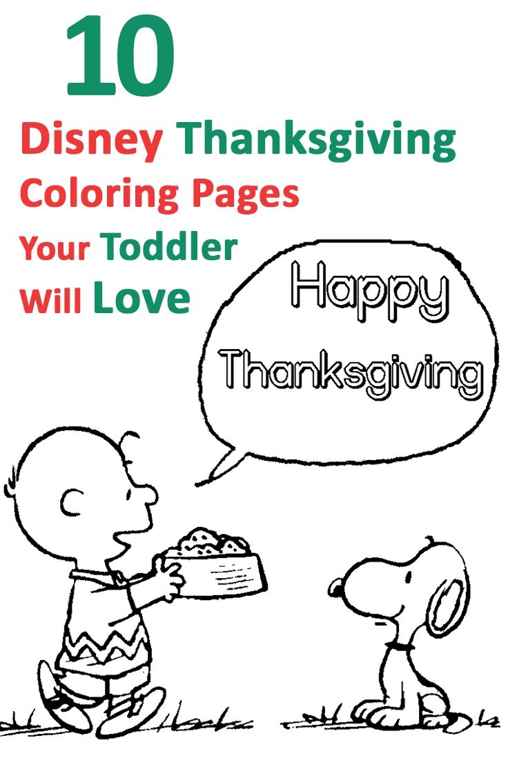Top 10 Free Printable Disney Thanksgiving Coloring Pages Online