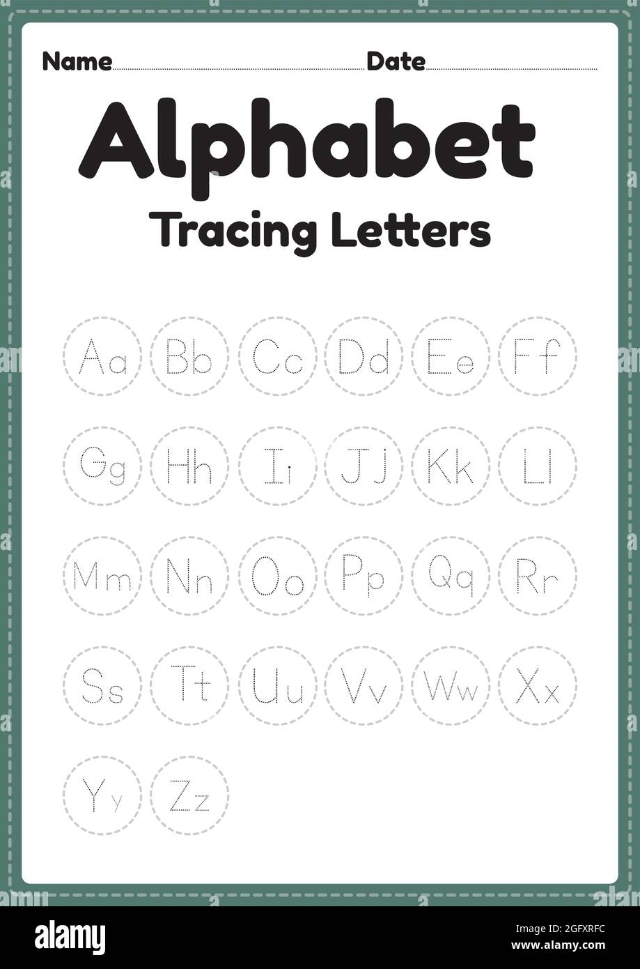 Free Printable Tracing Alphabet Letters A-Z