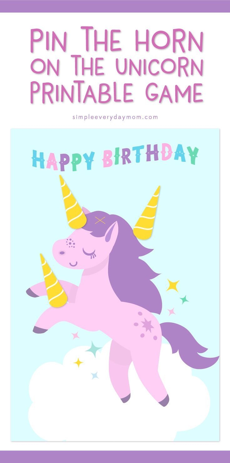 Unicorn Birthday Party Printables