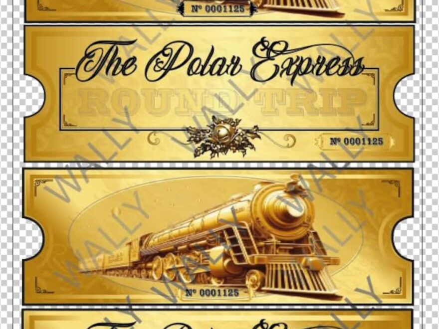 Unique Printable Personalized Polar Express Ticket High Quality Front And Back Polar Express Ticket Digital File Only Etsy