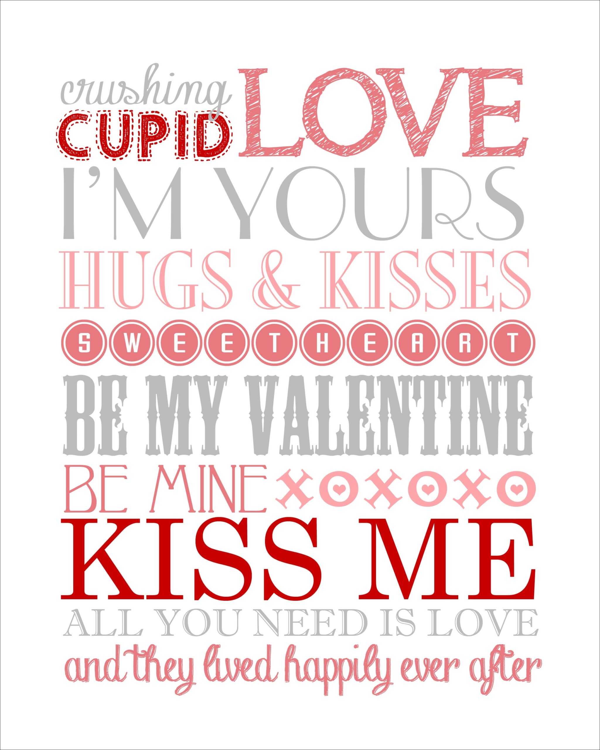 Valentine s Day Subway Art free Printable How To Nest For Less 
