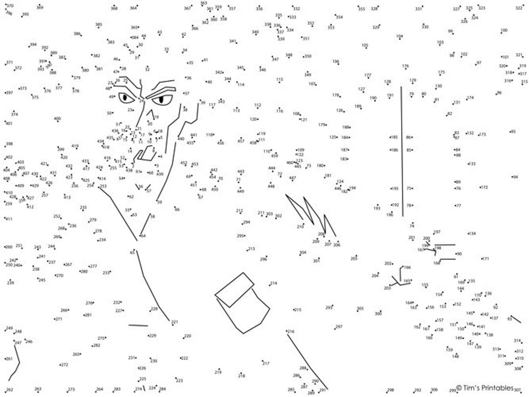 Vampire Dot to dot Connect The Dots 460 Dots Etsy