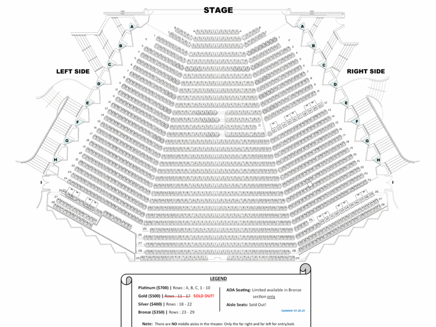 Van Wezel Performing Arts Hall Seating Chart Ringling College Library Association