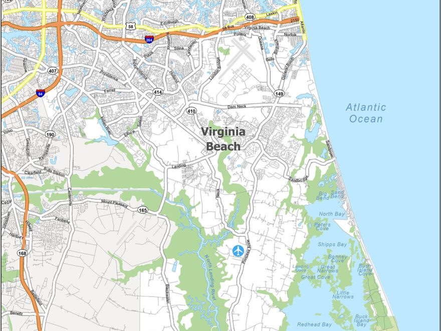 Virginia Beach Map Virginia GIS Geography