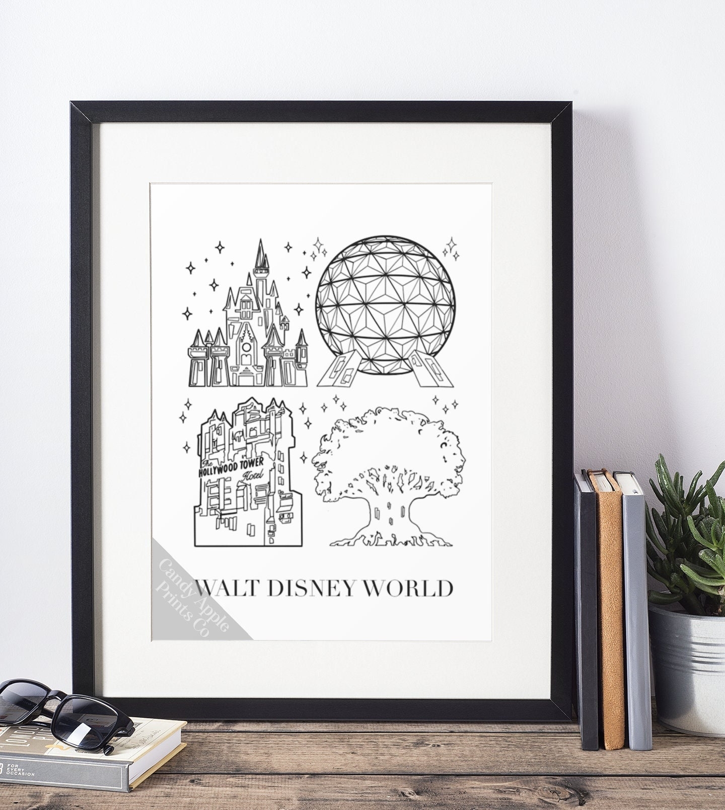 Printable Black And White Disney World Maps