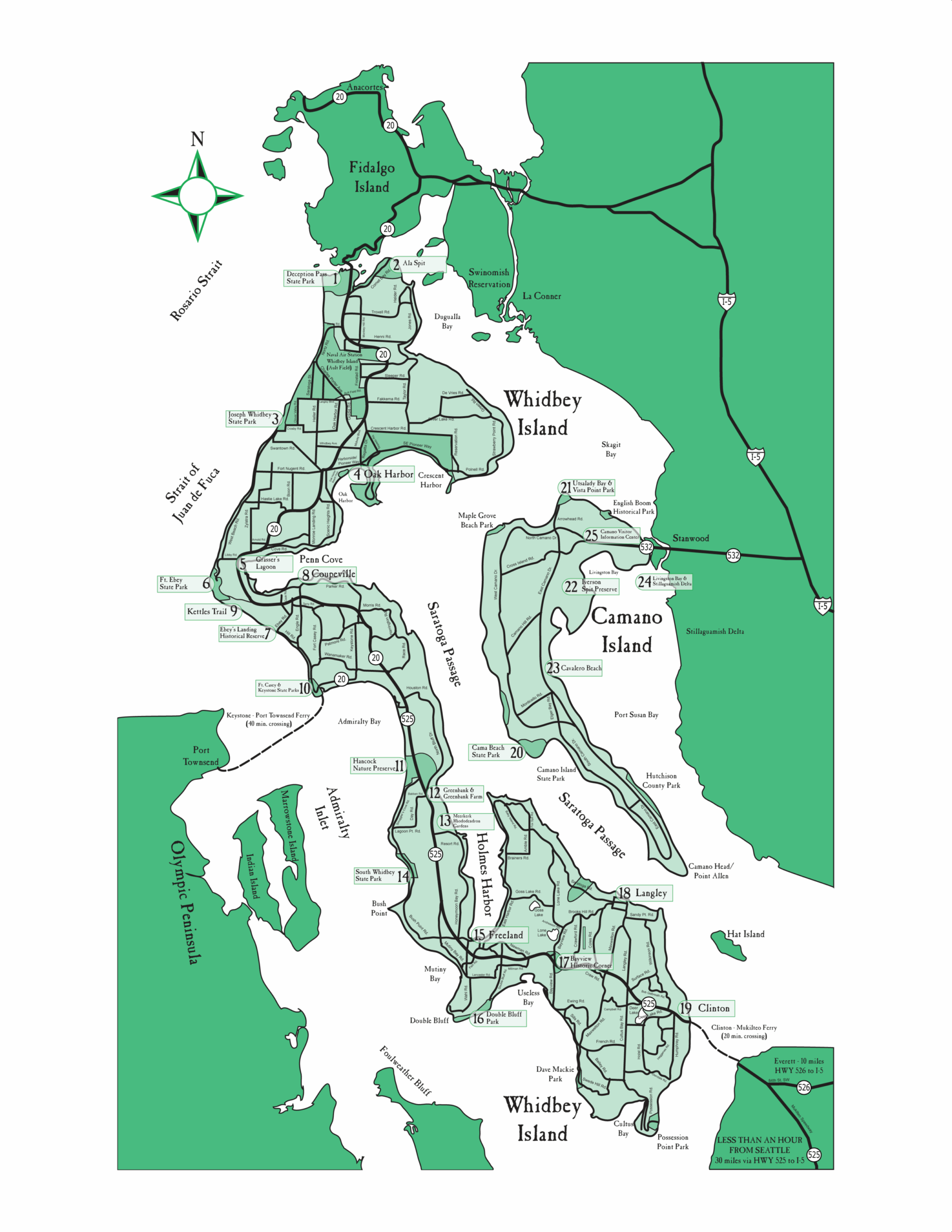 Whidbey Maps The Annie Cash Team