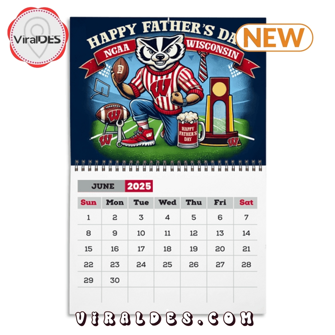 Wisconsin Badgers Football 2025 Calendar Viraldes Store