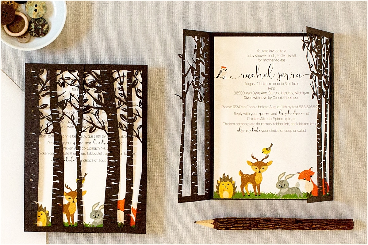 Free Printable Woodland Baby Shower Invitations