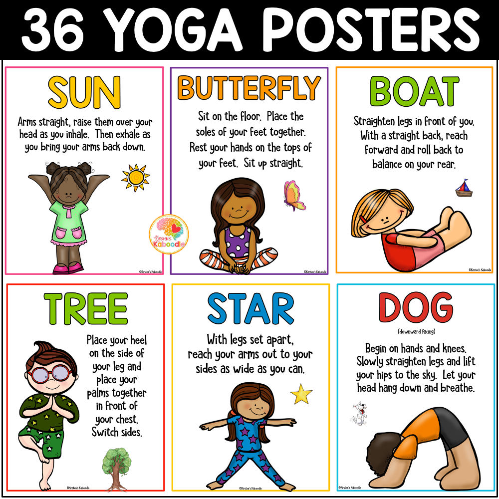 Yoga Cards For Kids Yoga Poses Posters And Journal